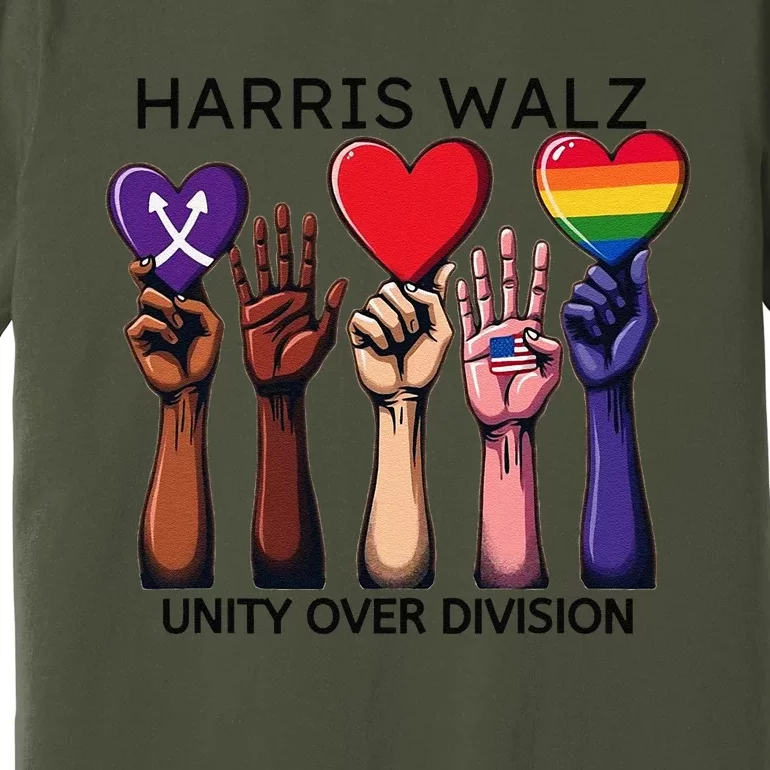 Harris Waltz 2024 Unity Over Division Premium T-Shirt