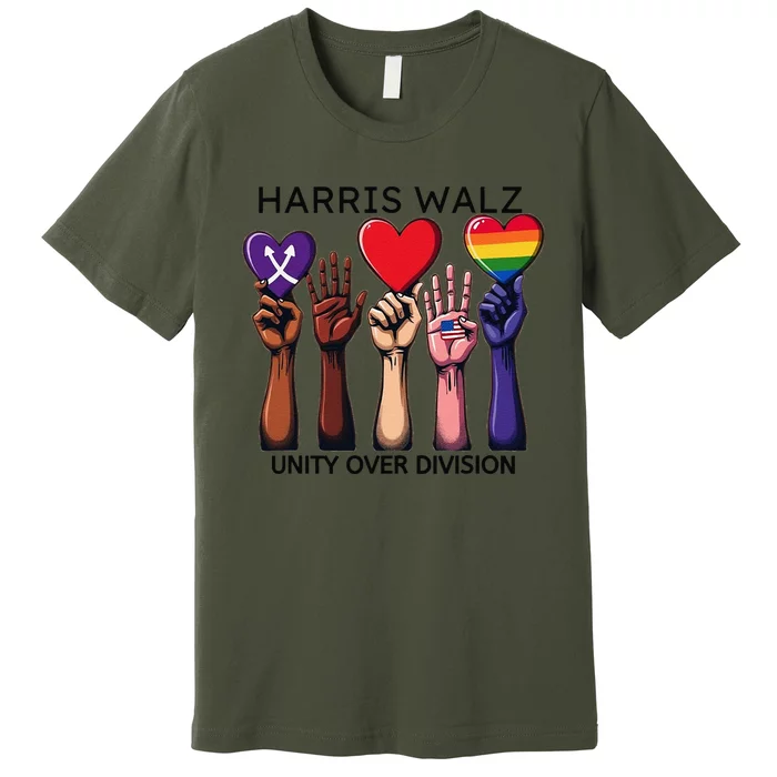 Harris Waltz 2024 Unity Over Division Premium T-Shirt