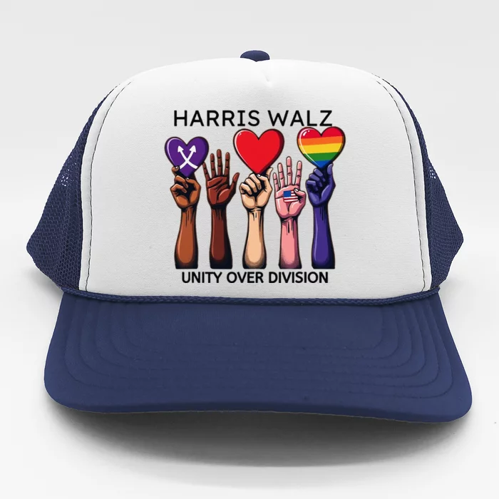 Harris Waltz 2024 Unity Over Division Trucker Hat