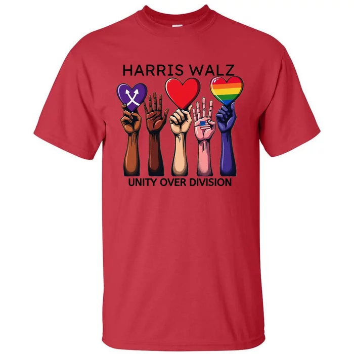 Harris Waltz 2024 Unity Over Division Tall T-Shirt