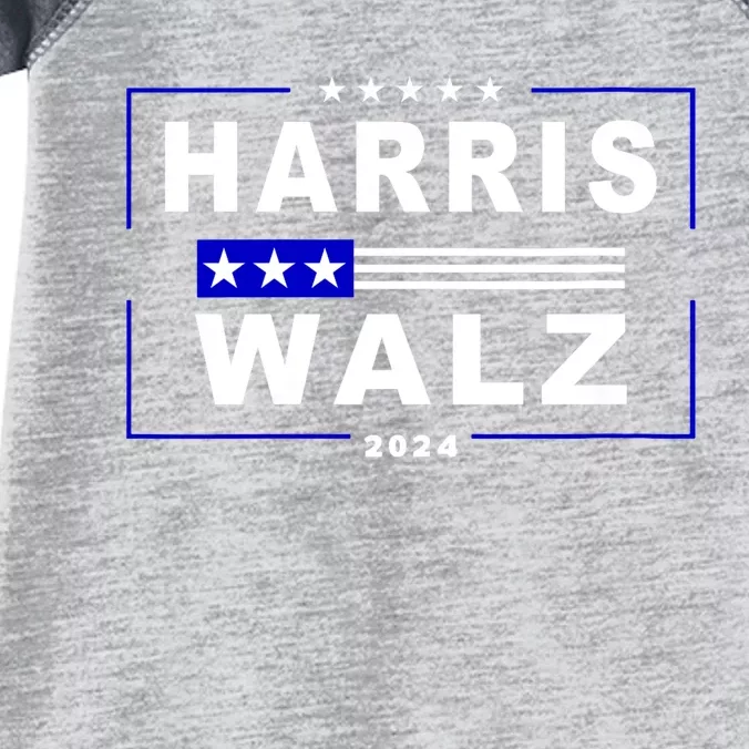 Harris Waltz 2024 President Election Kamala Harris Tim Waltz Infant Baby Jersey Bodysuit