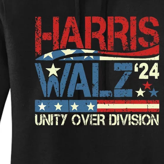 Harris Waltz 2024 Unity Over Division Women's Pullover Hoodie