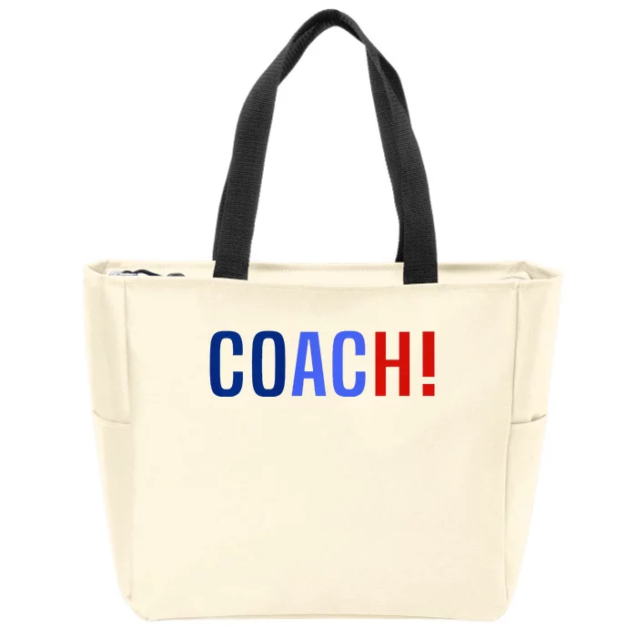 Harris Walz 2024 Coach Walz Harris Waltz 2024 Coach Waltz Zip Tote Bag