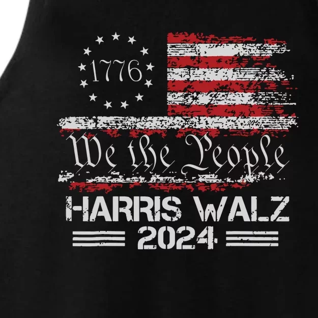 Harris Waltz 2024 Election Kamala Harris Tim Waltz 2024 Ladies Tri-Blend Wicking Tank