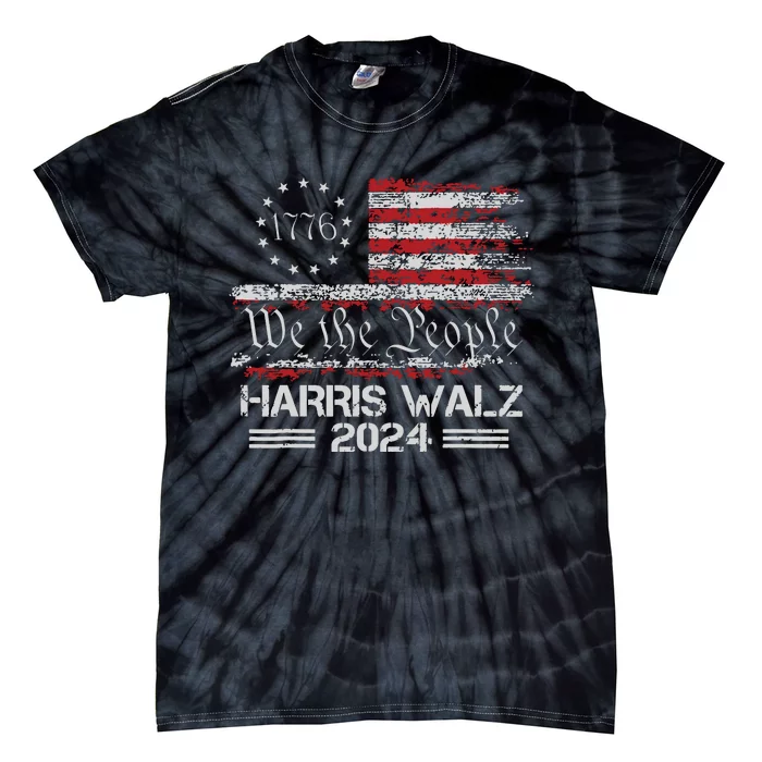 Harris Waltz 2024 Election Kamala Harris Tim Waltz 2024 Tie-Dye T-Shirt