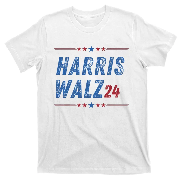 Harris Waltz 2024 Election Kamala Harris Tim Waltz 2024 Vintage Design T-Shirt