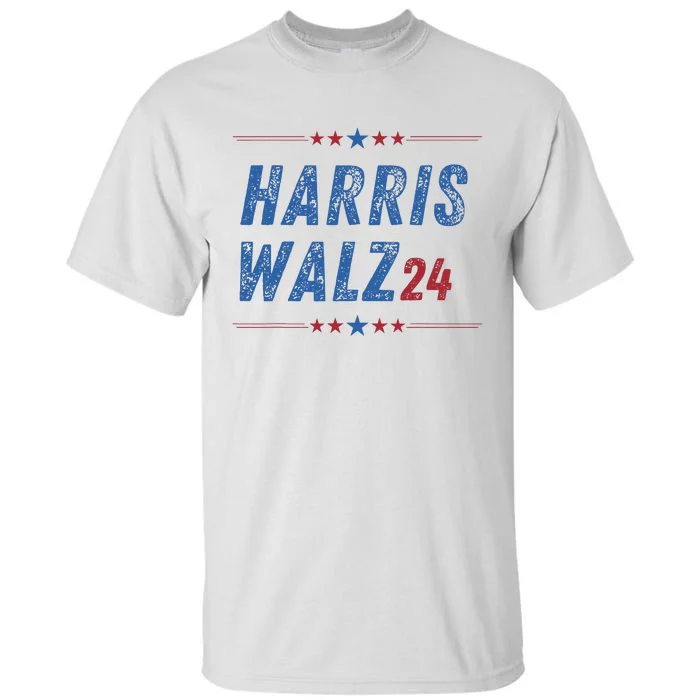 Harris Waltz 2024 Election Kamala Harris Tim Waltz 2024 Vintage Design Tall T-Shirt