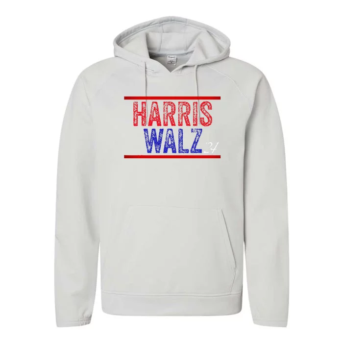 Harris Waltz 2024  Kamala Harris Tim Waltz 2024 Performance Fleece Hoodie