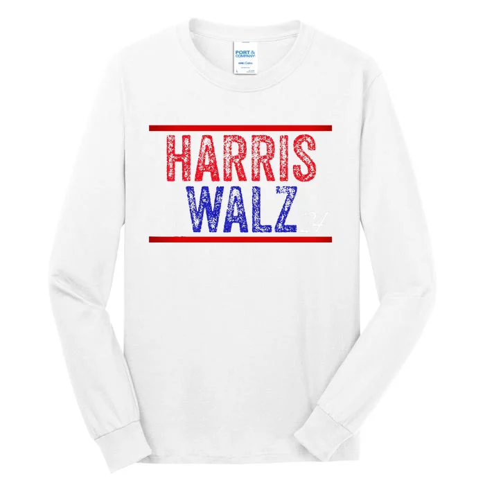 Harris Waltz 2024  Kamala Harris Tim Waltz 2024 Tall Long Sleeve T-Shirt