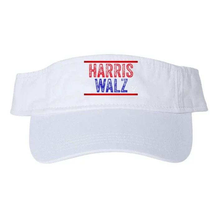 Harris Waltz 2024  Kamala Harris Tim Waltz 2024 Valucap Bio-Washed Visor