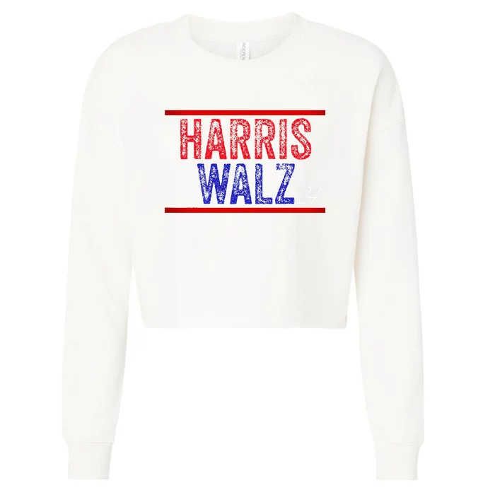 Harris Waltz 2024  Kamala Harris Tim Waltz 2024 Cropped Pullover Crew