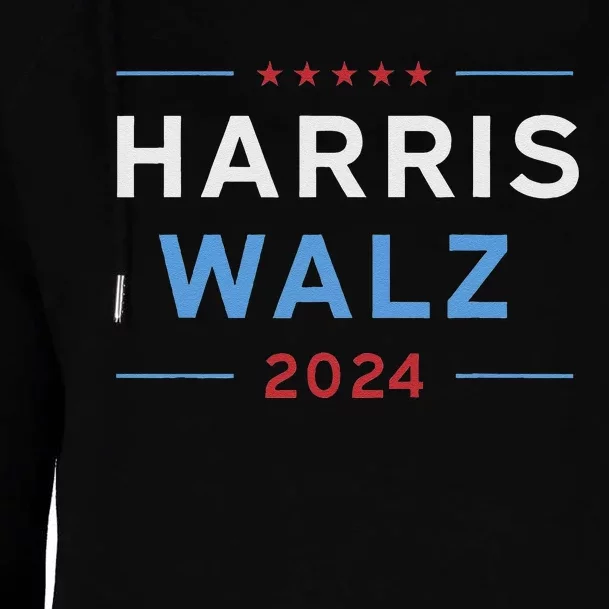 Harris Walz 2024 President Vp Kamala Harris Tim Walz Waltz Womens Funnel Neck Pullover Hood