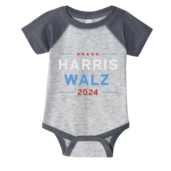 Harris Walz 2024 President Vp Kamala Harris Tim Walz Waltz Infant Baby Jersey Bodysuit