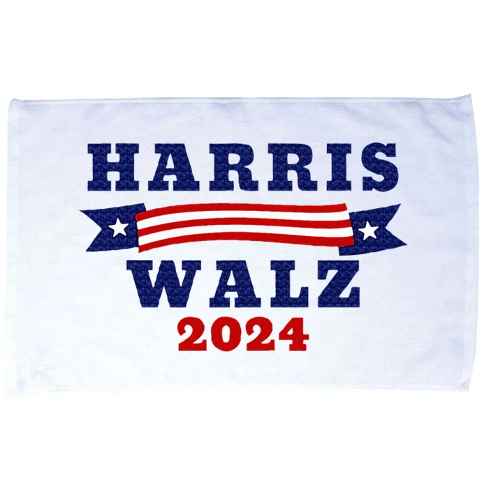 Harris Walz 2024 American Flag Kamal Harris Tim Waltz 2024 Microfiber Hand Towel