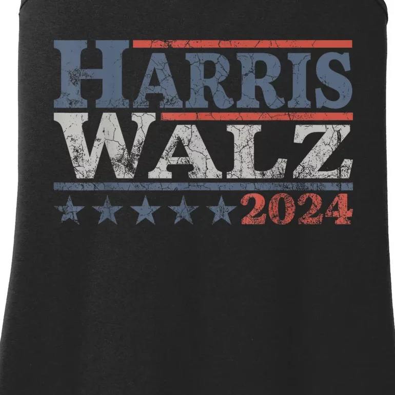 Harris Waltz 2024 Election Kamala Harris Tim Waltz 2024 Ladies Essential Tank