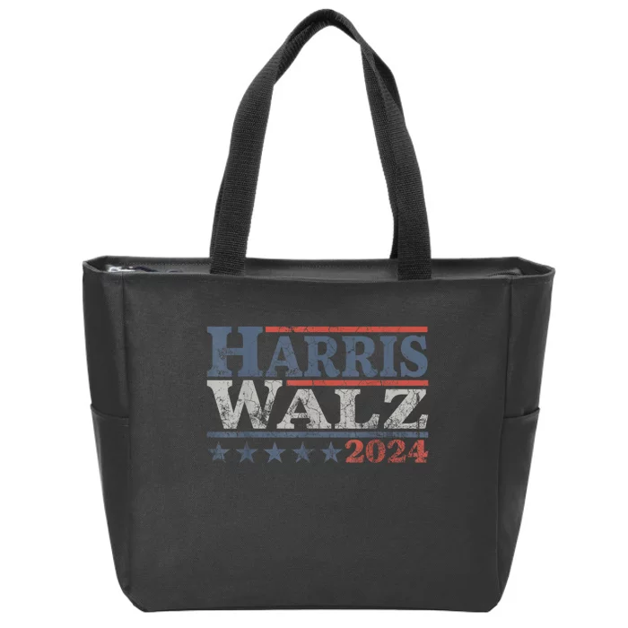 Harris Waltz 2024 Election Kamala Harris Tim Waltz 2024 Zip Tote Bag