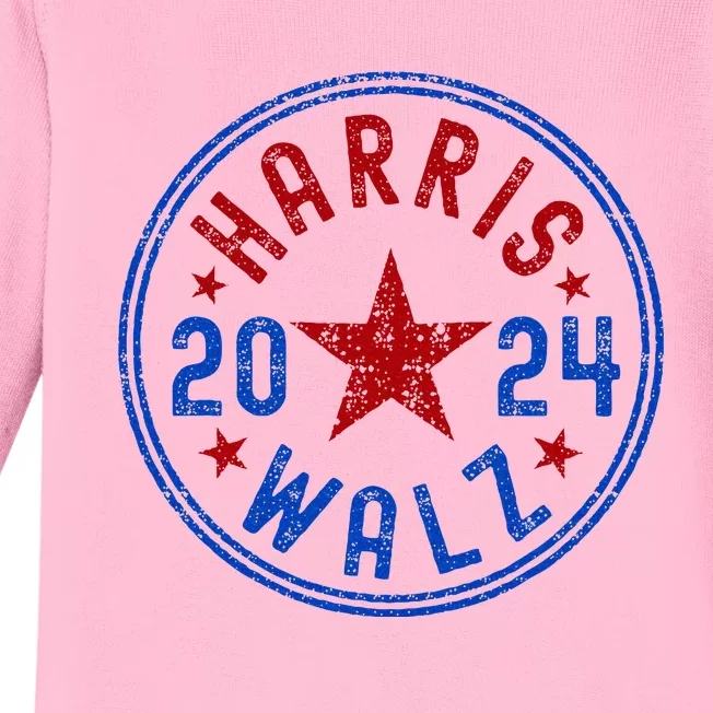 Harris Walz 2024 Election Kamala Harris Tim Waltz 2024 Baby Long Sleeve Bodysuit