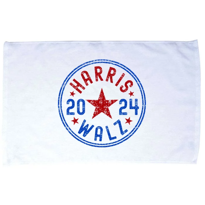 Harris Walz 2024 Election Kamala Harris Tim Waltz 2024 Microfiber Hand Towel