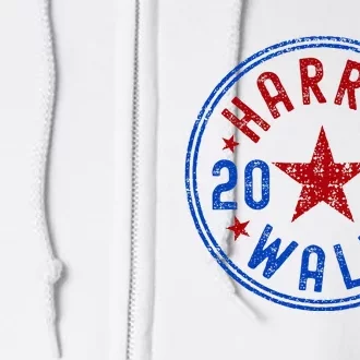 Harris Walz 2024 Election Kamala Harris Tim Waltz 2024 Full Zip Hoodie