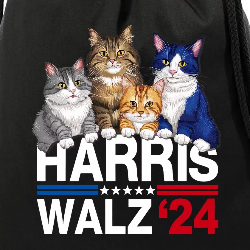 Harris Waltz 2024 Election Kamala Harris Tim Waltz 2024 Drawstring Bag