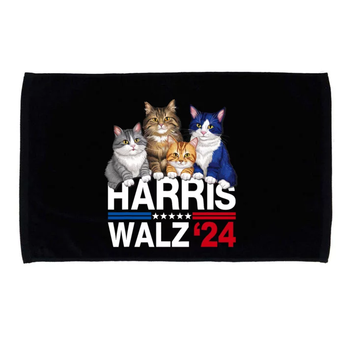 Harris Waltz 2024 Election Kamala Harris Tim Waltz 2024 Microfiber Hand Towel