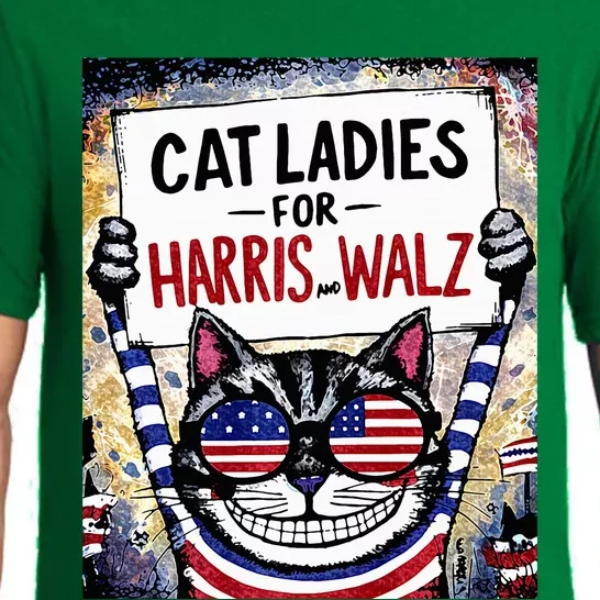 Harris Waltz 2024 Cat Ladies For Harris And Walz 2024 Premium Pajama Set