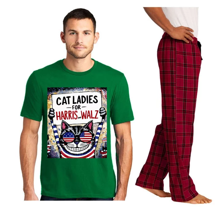 Harris Waltz 2024 Cat Ladies For Harris And Walz 2024 Premium Pajama Set