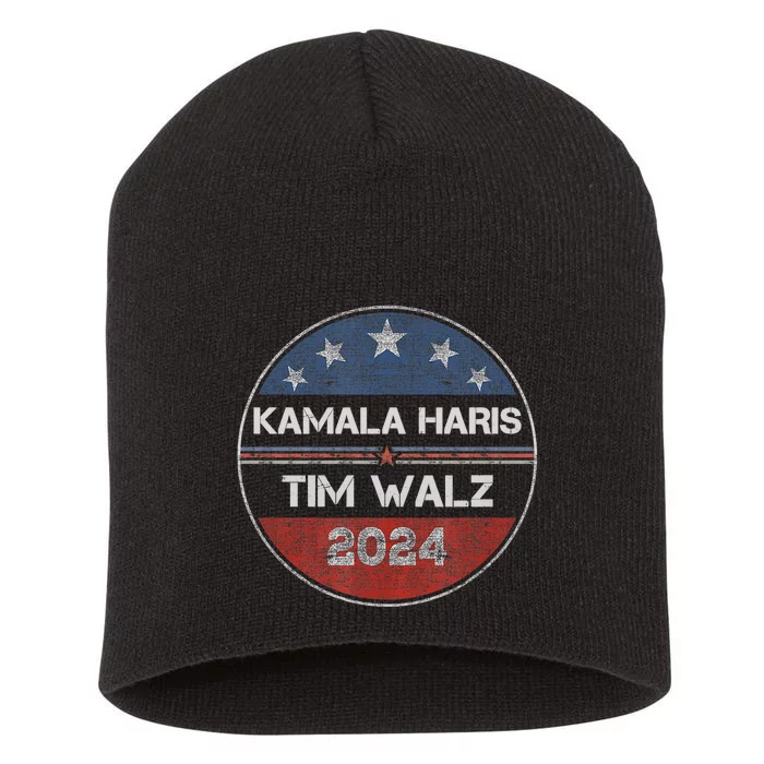 Harris Walz 2024 For President Patriotic Kamala Waltz 2024 Short Acrylic Beanie