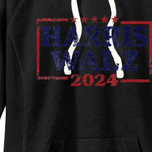 Harris Waltz 2024 Election Kamala Harris Tim Waltz 2024 Women's Fleece Hoodie