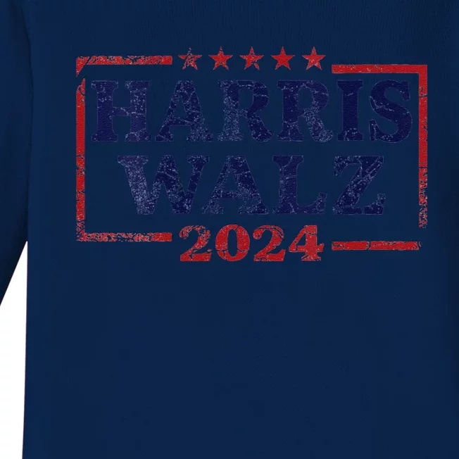 Harris Waltz 2024 Election Kamala Harris Tim Waltz 2024 Baby Long Sleeve Bodysuit