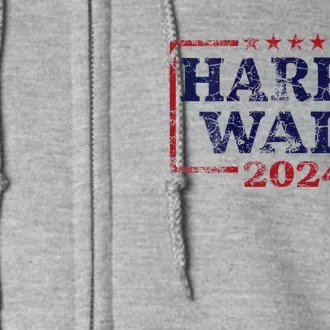 Harris Waltz 2024 Election Kamala Harris Tim Waltz 2024 Full Zip Hoodie