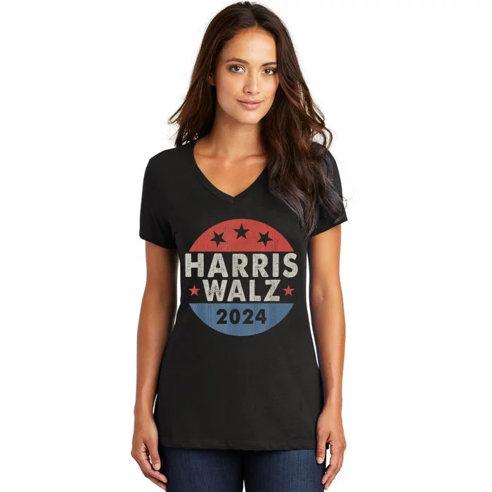 Harris Waltz 2024 Women's V-Neck T-Shirt