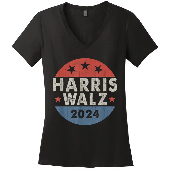 Harris Waltz 2024 Women's V-Neck T-Shirt