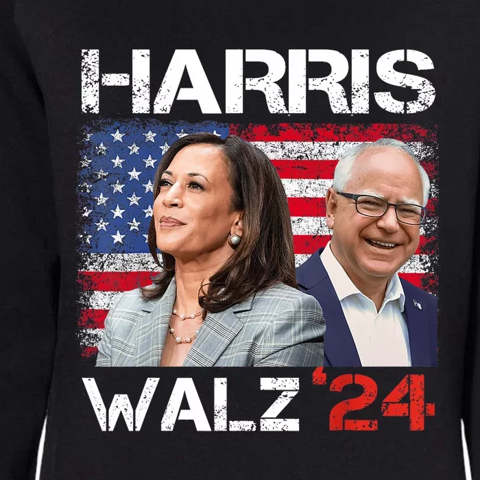 Harris Walz 2024 President Election Kamala Harris Tim Waltz Womens California Wash Sweatshirt