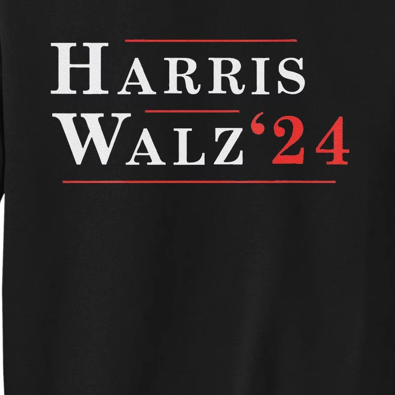 Harris Walz 2024 For President Vp Usa Election Waltz Tall Sweatshirt