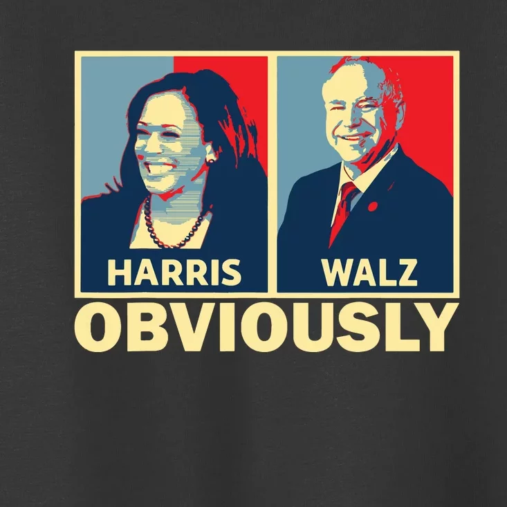 Harris Waltz 2024 Obviously Tim Walz Kamala Harris 2024 Toddler T-Shirt