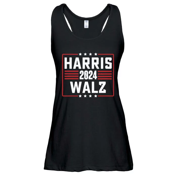 Harris Walz 2024 Kamala Harris Tim Walz Waltz Vintage Style Ladies Essential Flowy Tank