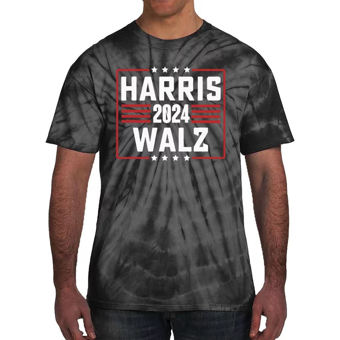 Harris Walz 2024 Kamala Harris Tim Walz Waltz Vintage Style Tie-Dye T-Shirt