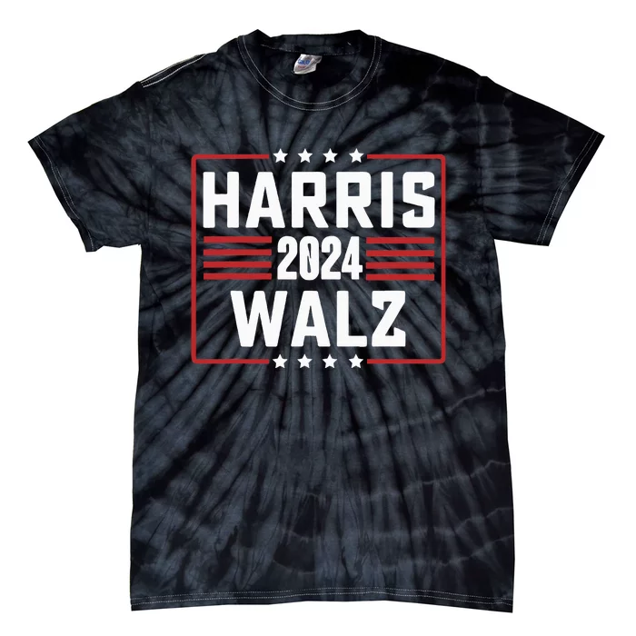 Harris Walz 2024 Kamala Harris Tim Walz Waltz Vintage Style Tie-Dye T-Shirt