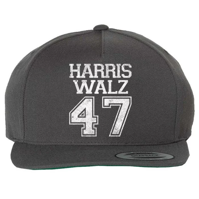 Harris Walz 2024 Campaign For President Vintage Harris Waltz Wool Snapback Cap