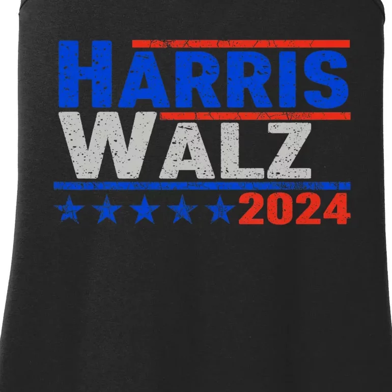 Harris Waltz 2024 Election Kamala Harris Tim Waltz 2024 Ladies Essential Tank