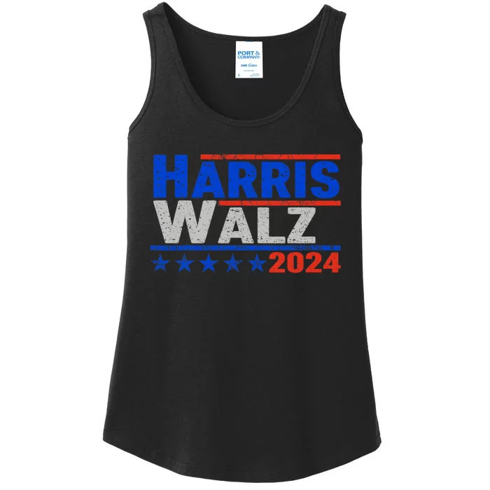 Harris Waltz 2024 Election Kamala Harris Tim Waltz 2024 Ladies Essential Tank