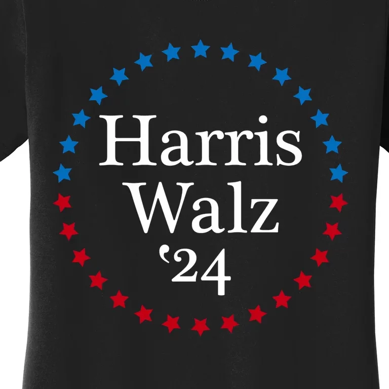 Harris Waltz 2024  Kamala Harris Tim Waltz 2024 Supporter Women's T-Shirt