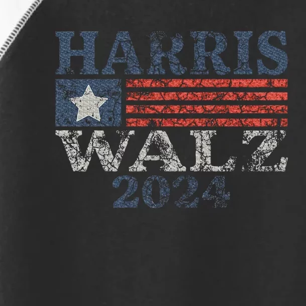 Harris Walz 2024 Election Kamala Harris Tim Waltz 2024 Toddler Fine Jersey T-Shirt