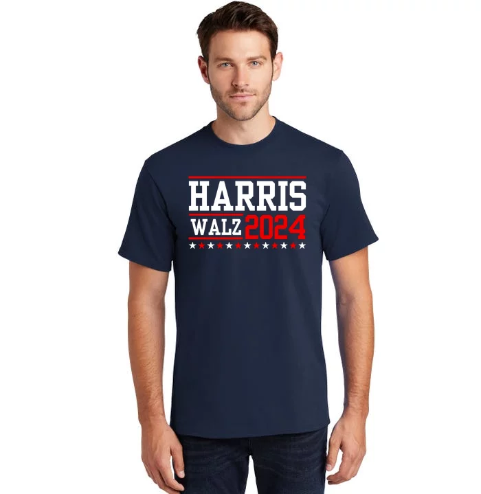 Harris Walz 2024 Cat Election Tim Kamala Tall T-Shirt