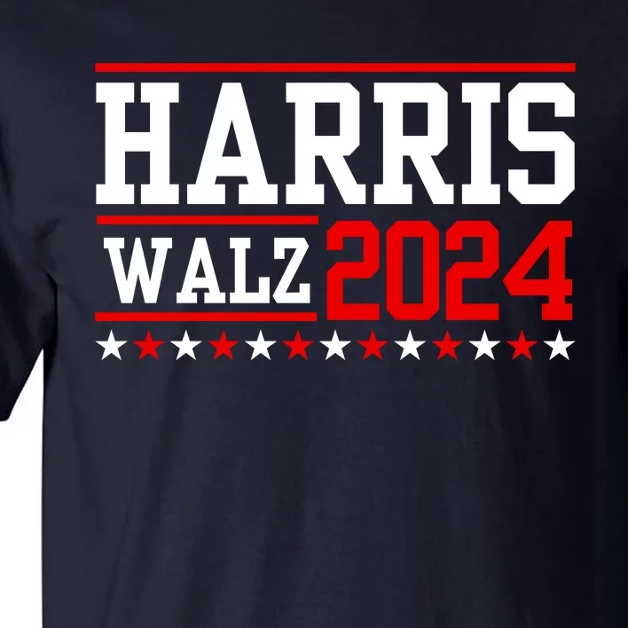 Harris Walz 2024 Cat Election Tim Kamala Tall T-Shirt