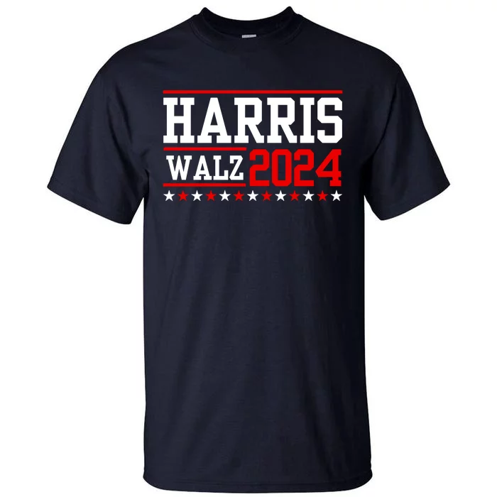 Harris Walz 2024 Cat Election Tim Kamala Tall T-Shirt