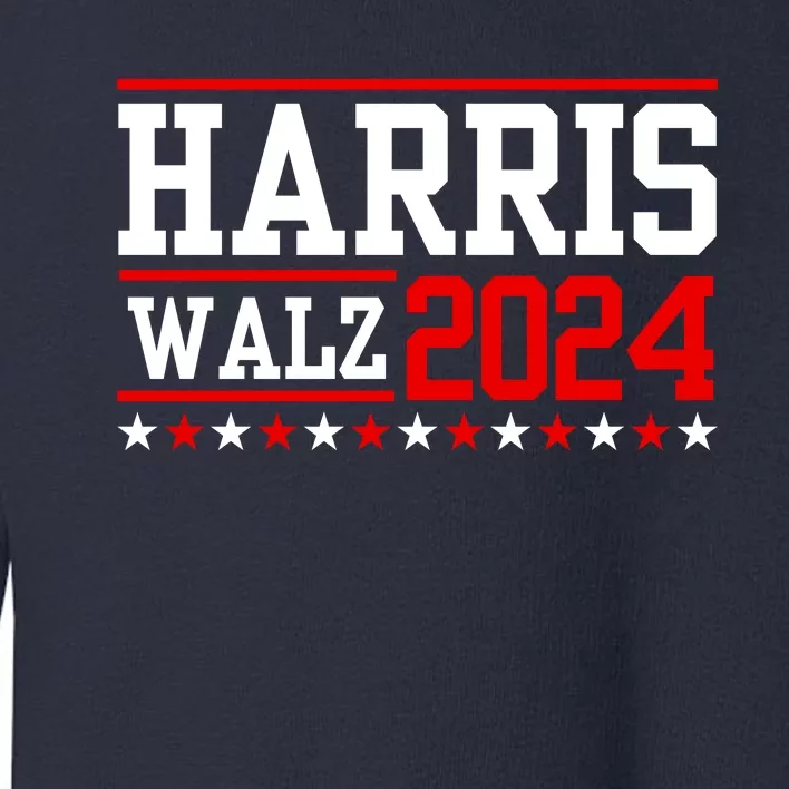 Harris Walz 2024 Cat Election Tim Kamala Toddler Sweatshirt