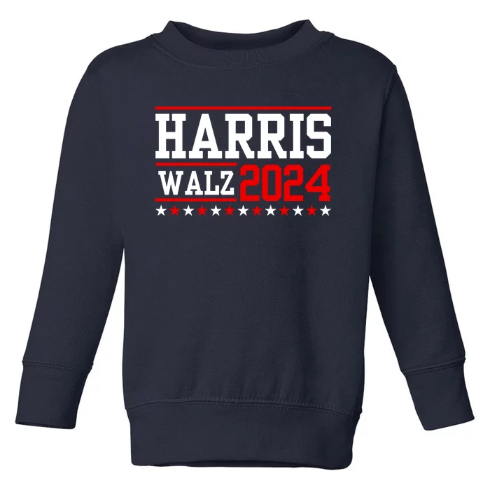 Harris Walz 2024 Cat Election Tim Kamala Toddler Sweatshirt