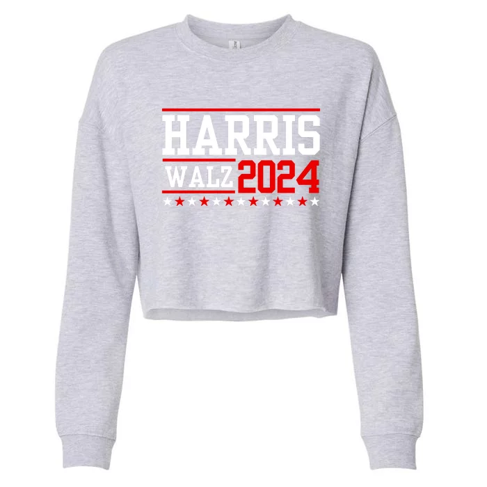 Harris Walz 2024 Cat Election Tim Kamala Cropped Pullover Crew